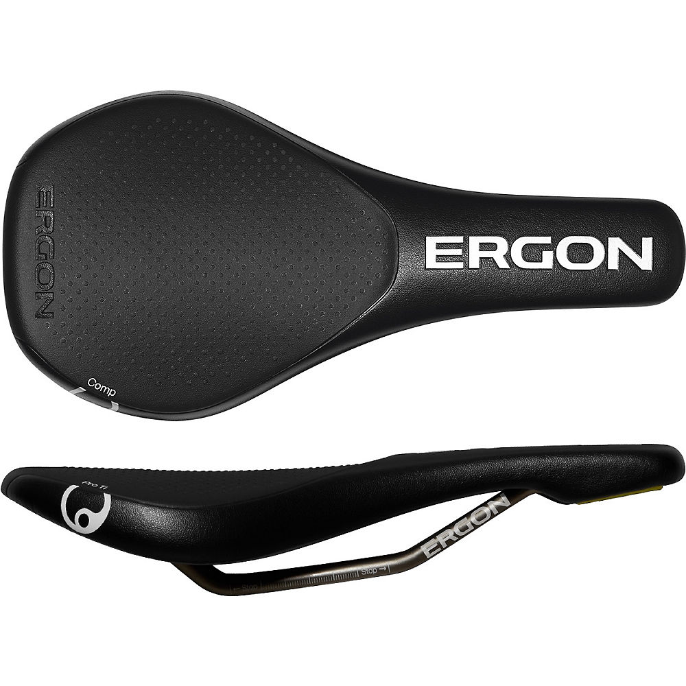Ergon SMD2 Pro Titanium Saddle – Black, Black