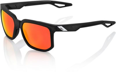 Lunettes de soleil sport 100% Centric - Noir cristal - Rouge miroir HD, Noir cristal - Rouge miroir HD