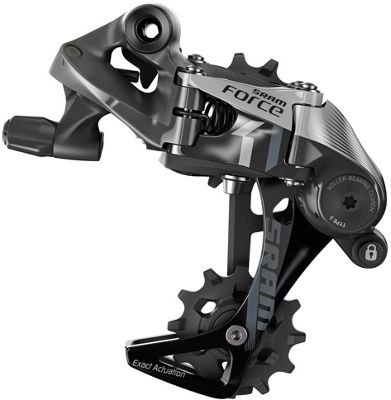 SRAM Force 1 11 Speed Rear Derailleur - Silver - Black - Medium Cage}, Silver - Black