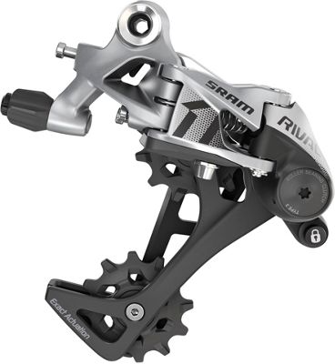 SRAM Rival 1 11 Speed Rear Derailleur - Silver - Black - Long Cage}, Silver - Black