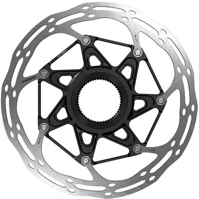SRAM CenterLine X Titanium CL Rounded Rotor - Black - Centre Lock, Black