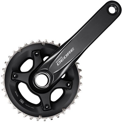 Shimano Deore M6000 10 Speed Boost MTB Chainset - Black - 36.26t}, Black