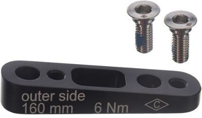 Campagnolo Post to Post Rear Adaptor (140-160mm) - Black - Including Screws, Black