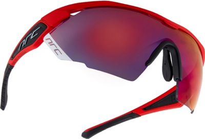 NRC Eyewear NRC X Series X3 Sunglasses - Matt Fire Red- Grey- Red Inferno Mirror, Matt Fire Red- Grey- Red Inferno Mirror