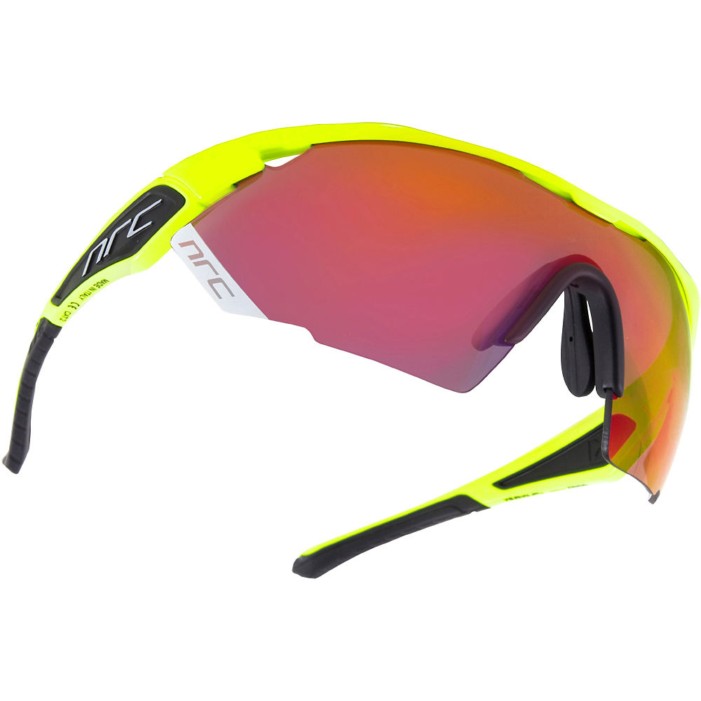 Lunettes de soleil NRC Eyewear NRC X Series X3 - Jaune fluo brillant - InfraRouge Gris- miroir rouge, Jaune fluo brillant - InfraRouge Gris- miroir rouge