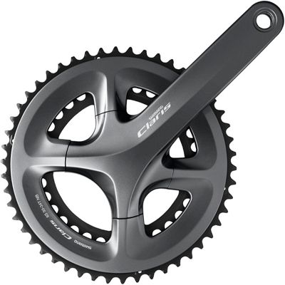 Shimano FC-R2000 Claris Compact 8 Speed Chainset - Silver - 110mm, Silver