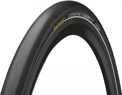 Continental Contact Speed Road Tyre - Black - Reflex - 700c}, Black - Reflex