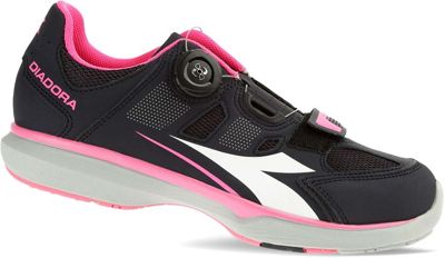 Chaussures route Diadora Diadora Gym Femme 2017 - Black Smoke - Pink - White - EU 36