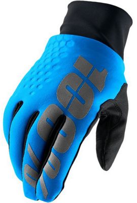Gants VTT 100% Hydromatic imperméable Brisker - Cyan, Cyan