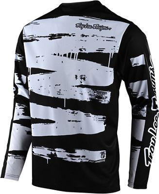 Maglia Troy Lee Designs Sprint - Brushed Black - White, Brushed Black - White