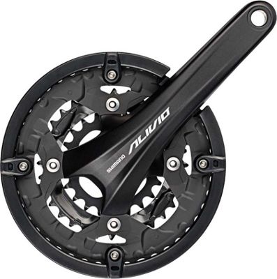 Pédalier VTT Shimano FC-T4060 Alivio 2-pièces - Noir - 104mm, Noir