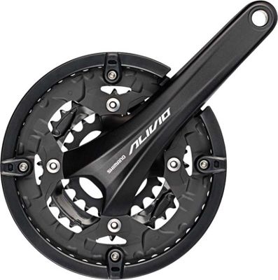 Shimano FC-T4060 Alivio Mountain Bike Chainset - Black - 48.36.26t}, Black