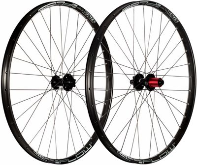 Stans No Tubes Flow S1 Mountain Bike Wheelset - Black - Grey - 15 x 110mm Front & 148 x 12mm Rear, Black - Grey