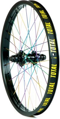 Roue arrière Total BMX Techfire - Noir - Arc en ciel - 9t