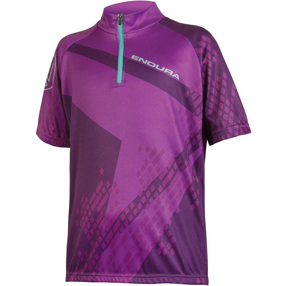 Maillot à manches longues VTT Endura Ray Enfant - Violet