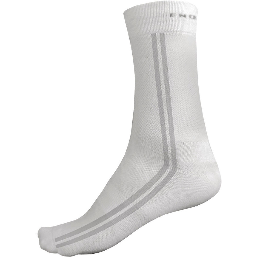 Chaussettes Endura CoolMaxLong (Pack Twin) - Blanc - S/M