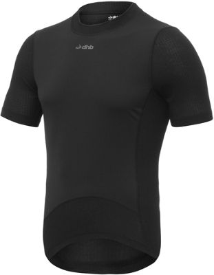 dhb Aeron Windproof Short Sleeve Baselayer - Black - M}, Black