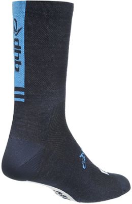 Chaussettes dhb Aeron Light Weight Merino - Bleu/Bleu - S/M
