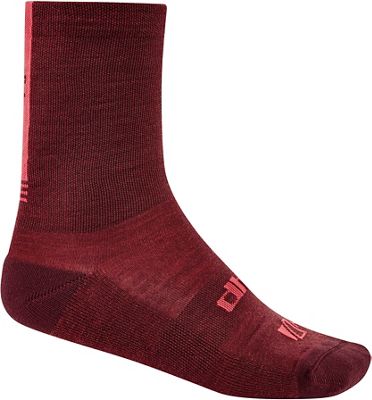 Chaussettes dhb Aeron Mid Weight Merino - Bordeaux, Bordeaux