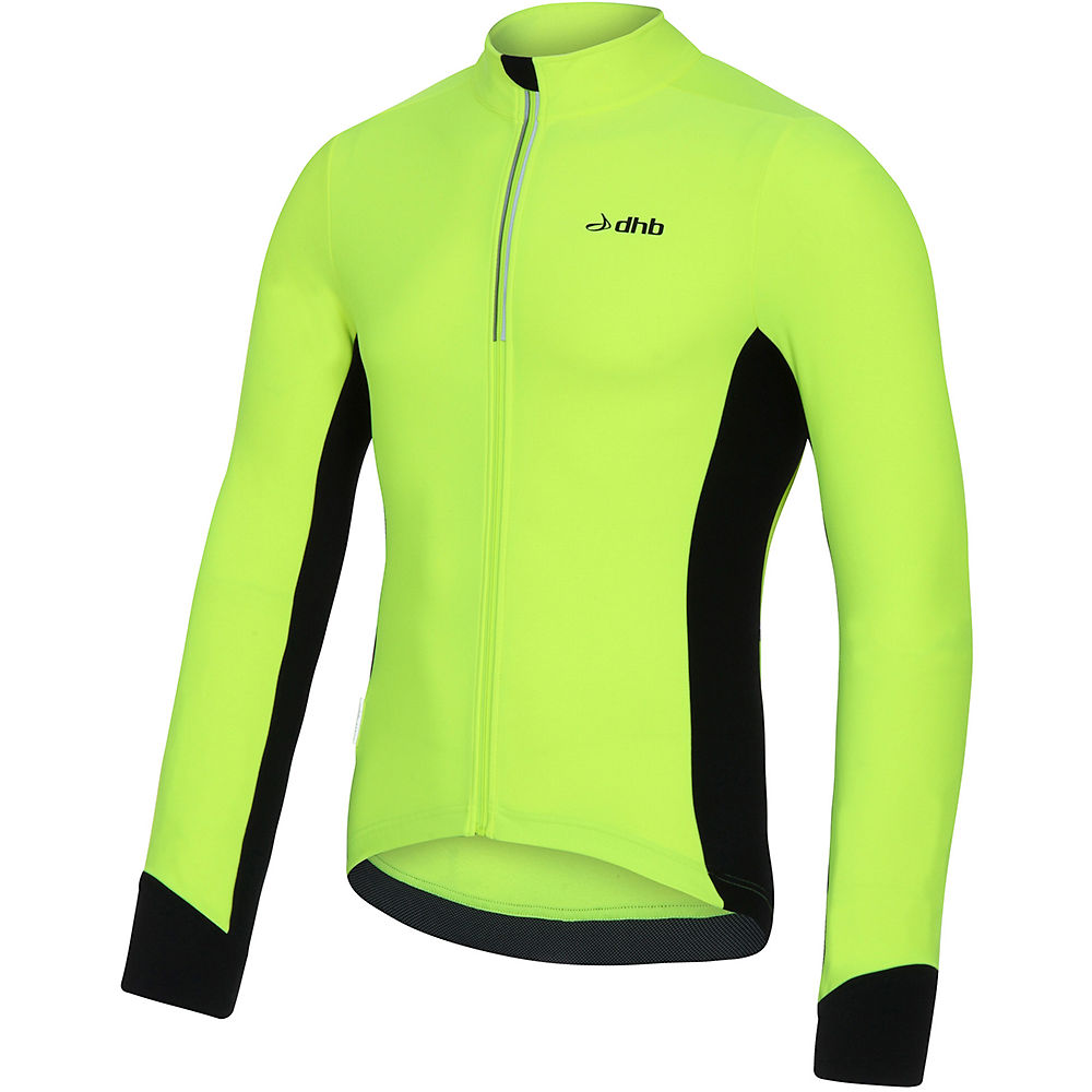 Maillot à manches longues dhb Aeron Roubaix - Fluro jaune - XS, Fluro jaune