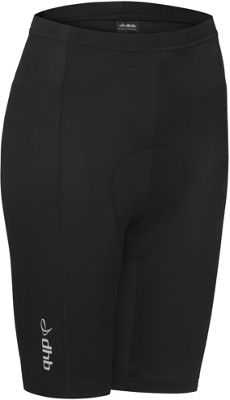 dhb Womens Shorts - Black-Black - UK 8}, Black-Black