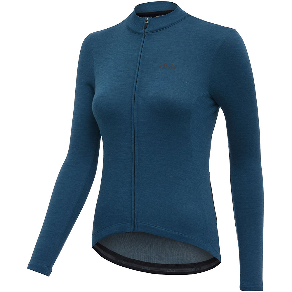 Maillot à manches longues dhb Classic Merino Femme - Teal - UK 8, Teal