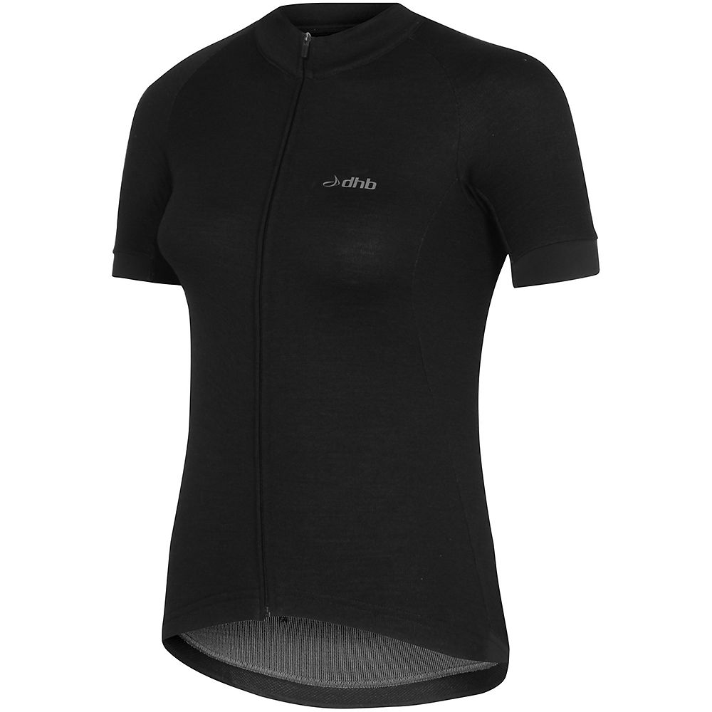 Maillot dhb Classic Merino Femme - Noir - UK 16, Noir