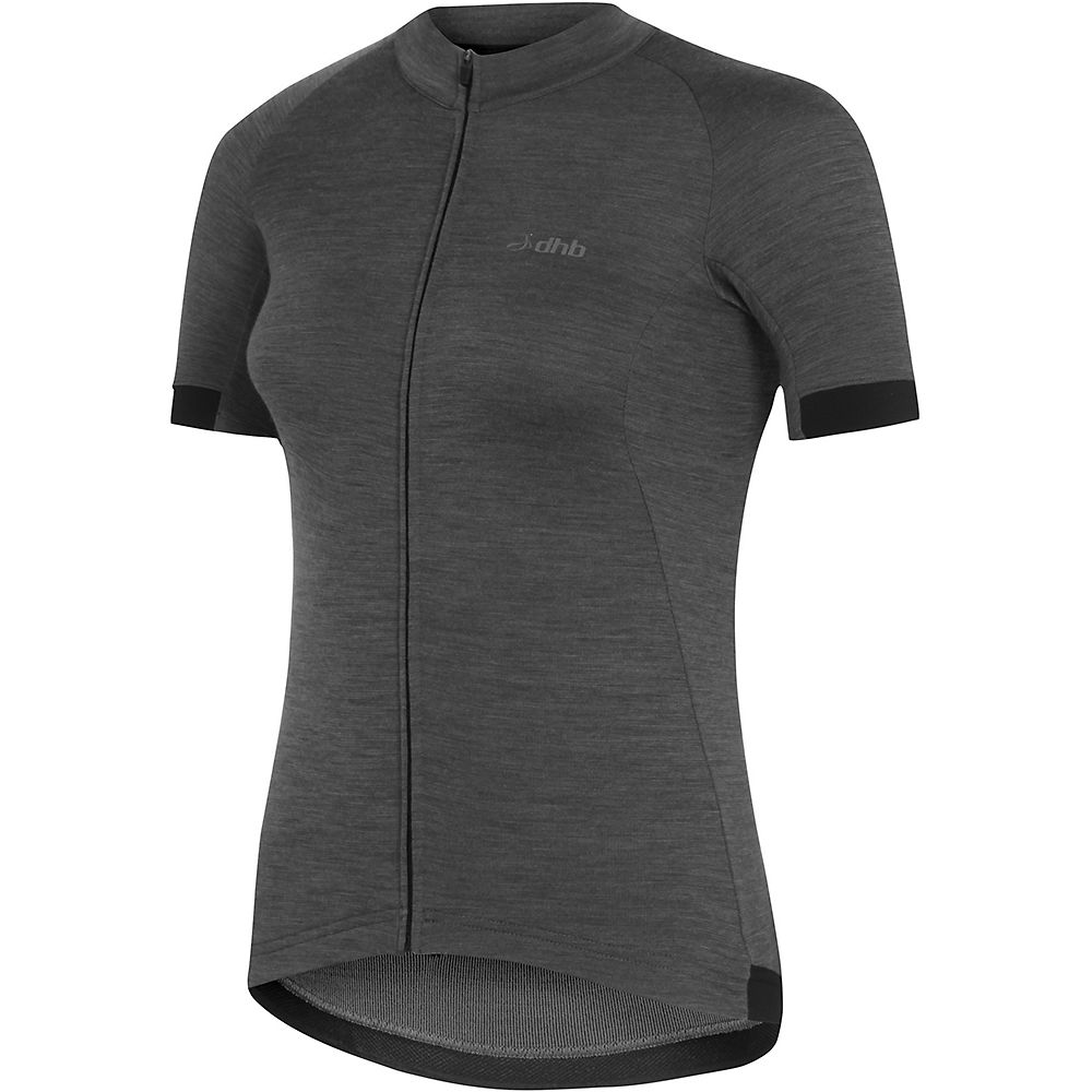 Maillot dhb Classic Merino Femme - Gris - UK 16