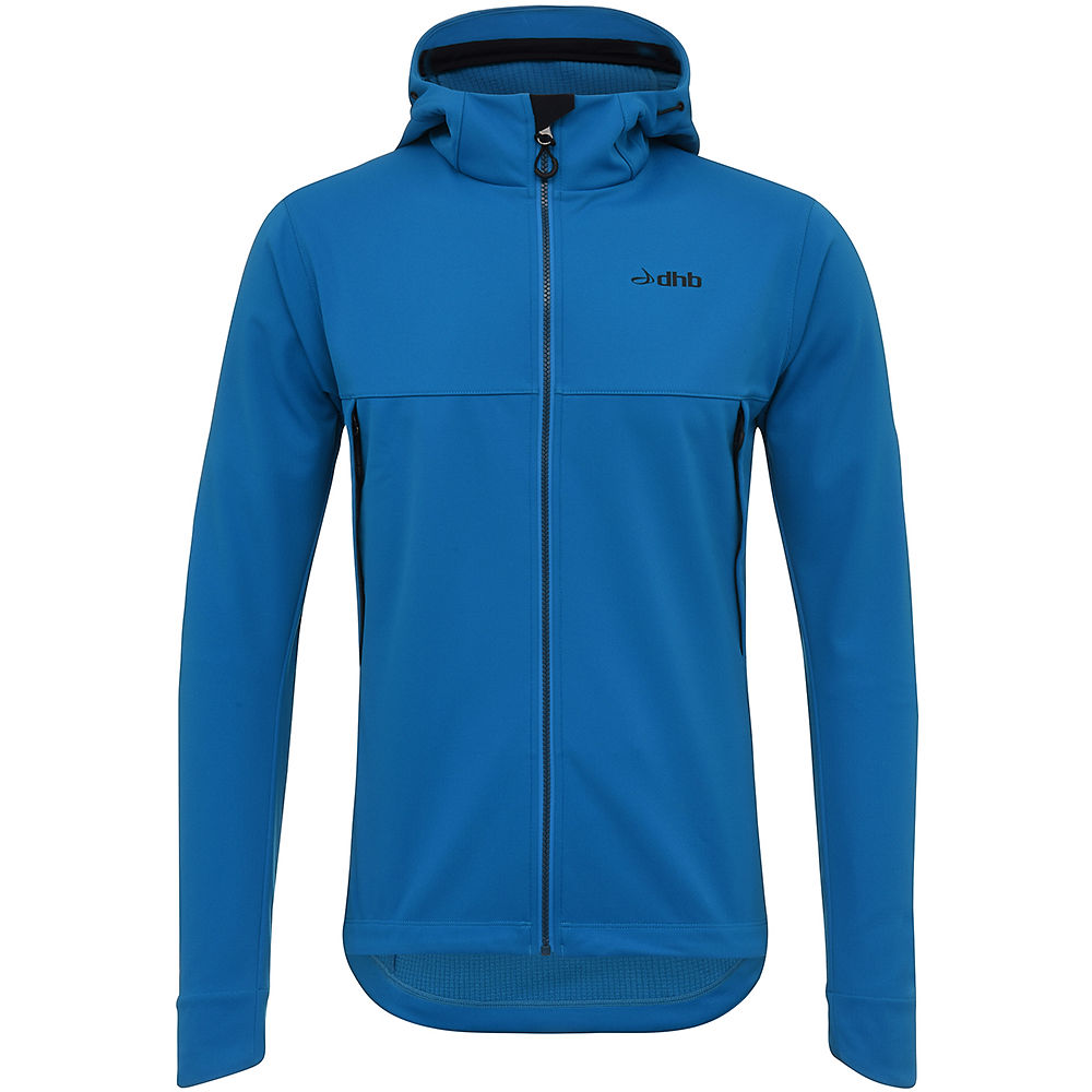 Veste VTT dhb Trail Hooded Softshell - Bleu - XXL, Bleu