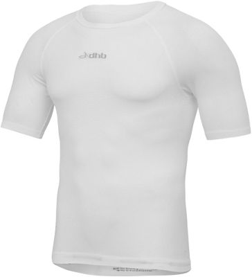 dhb Short Sleeve Seamless Base Layer - White - S}, White