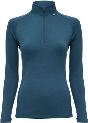 Maillot technique Dhb merino avec zip au cou m_200 femme - teal - uk 8, teal