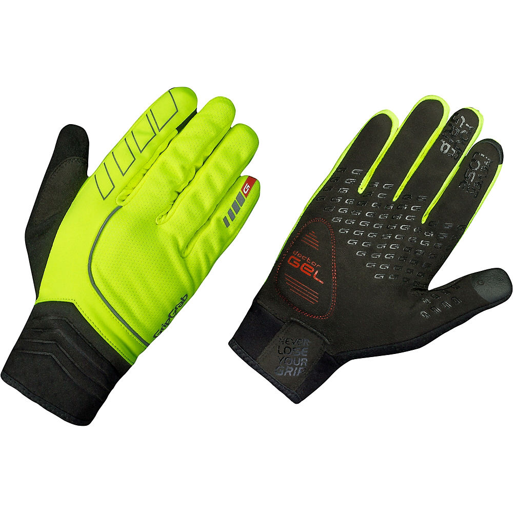 Gants route/XC GripGrab Hi Vis Hurricane - Hi Vis Jaune - XXL, Hi Vis Jaune
