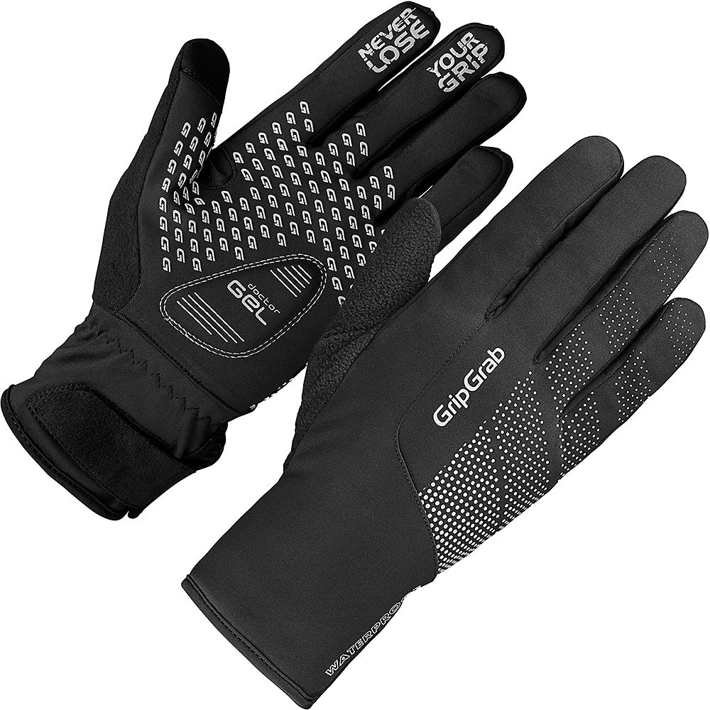 Gants route/XC GripGrab Ride Winter étanches - Noir - L, Noir