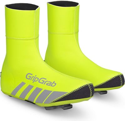 GripGrab RaceThermo Hi-Vis Waterproof Overshoes - Fluo Yellow - M}, Fluo Yellow