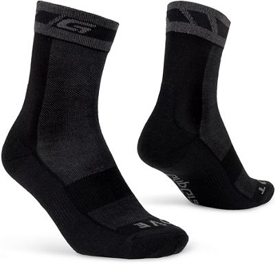 GripGrab Merino Winter Socks - Black - L}, Black