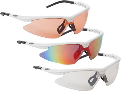 Lunettes de soleil dhb Pro Triple Verres - Blanc, Blanc
