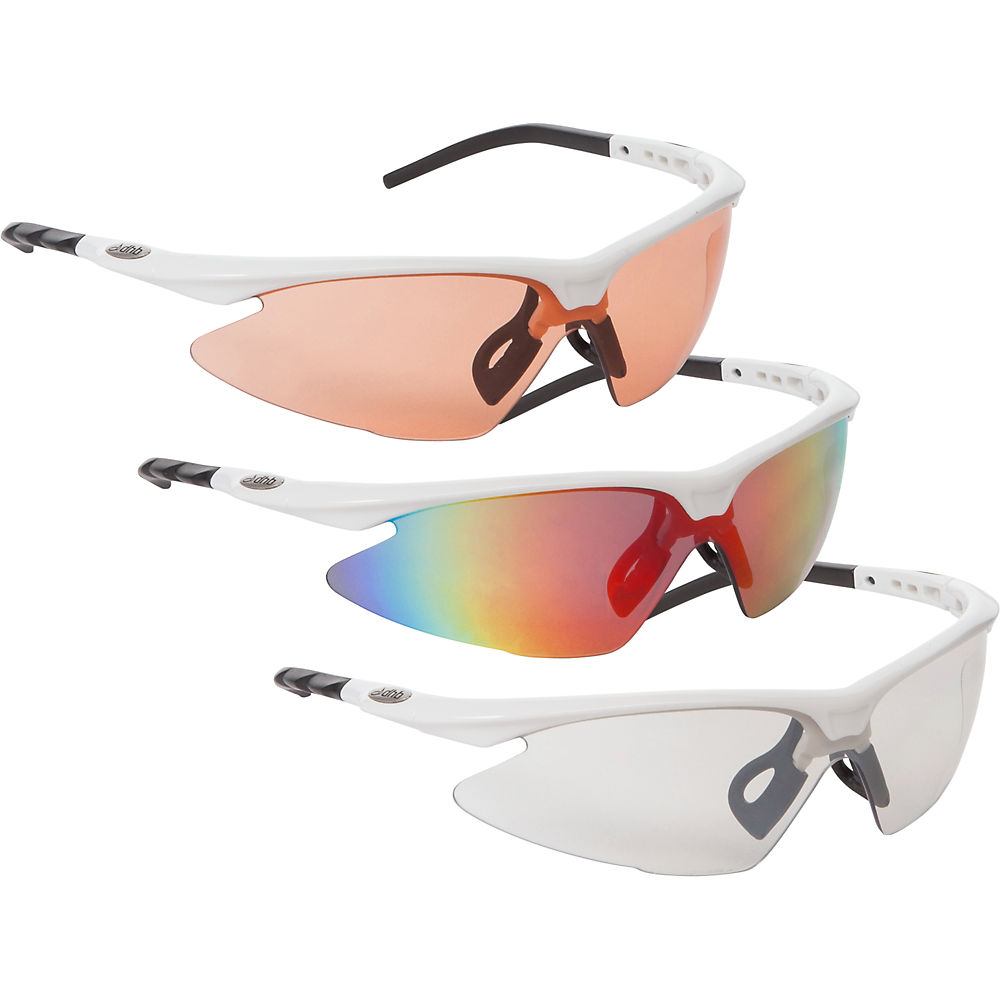 dhb Pro Triple Lens Sunglasses - White, White