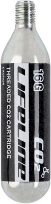 LifeLine CO2 Tyre Inflator Cartridge - Silver - 25g}, Silver