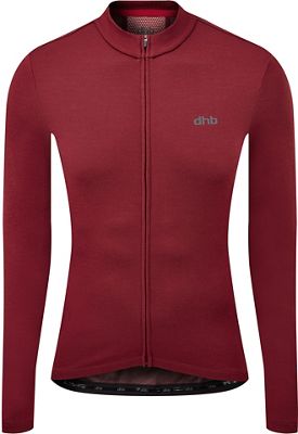 Maillot dhb (mérinos, manches longues) - Rouge foncé - XL, Rouge foncé