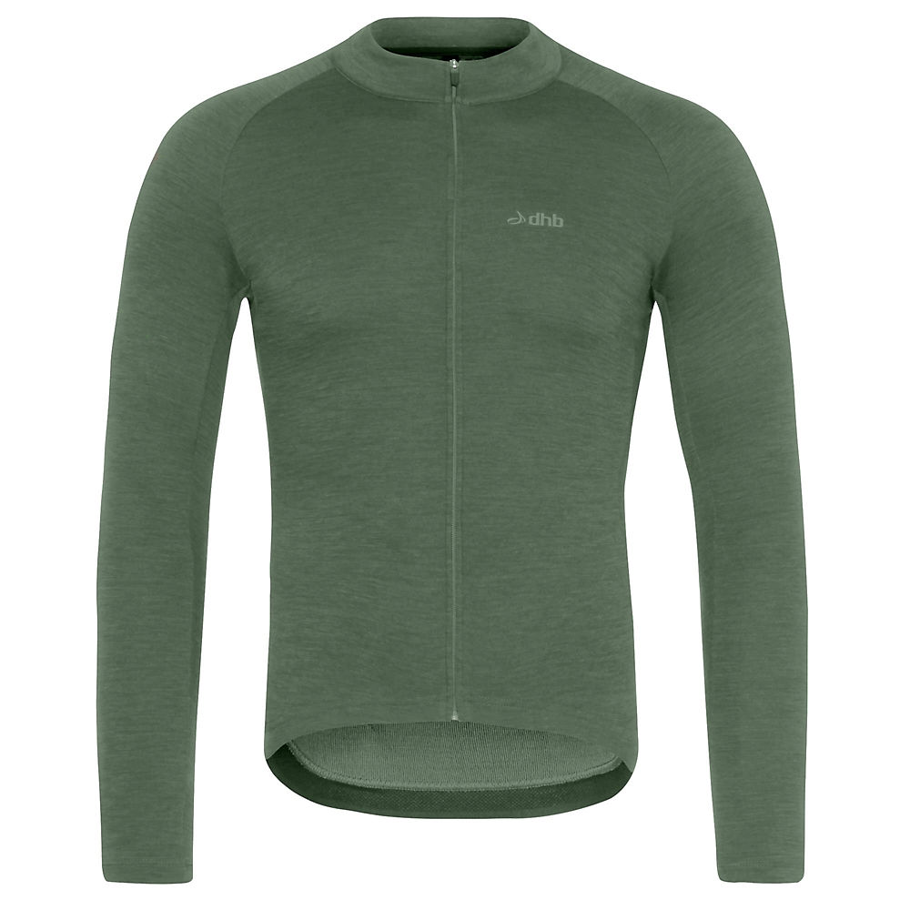 Maillot dhb (mérinos, manches longues) - Vert forêt - XL, Vert forêt
