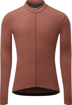 Maglia dhb Merino (maniche lunghe) - Mahogany - XS, Mahogany