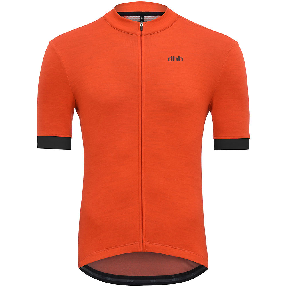 Maillot dhb en mérinos - Dark Orange - XS, Dark Orange