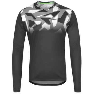 Maglia da MTB dhb Trail (militare, maniche lunghe) - Nero/Camo, Nero/Camo