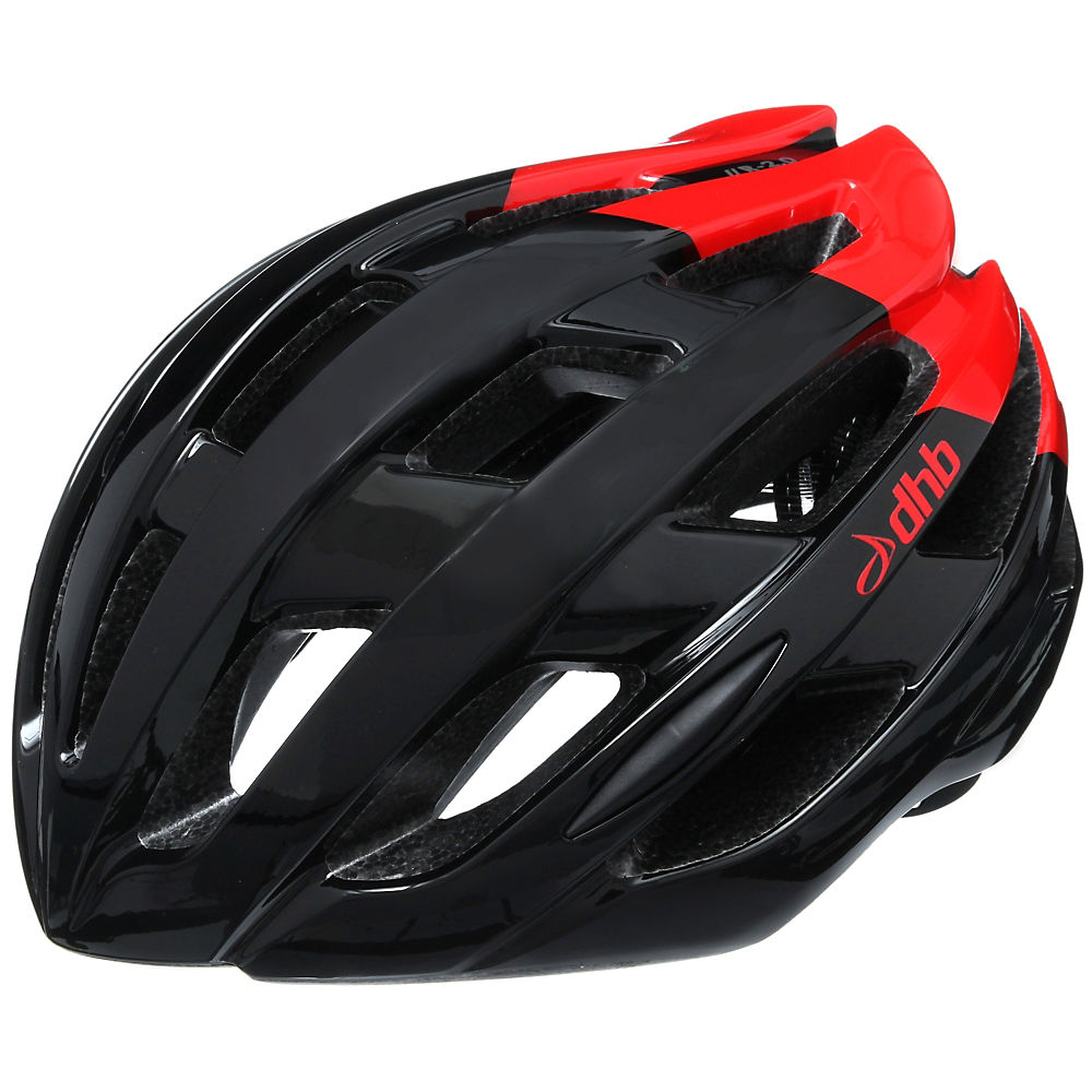 Casque route dhb R2.0 - Red Black Gloss - M