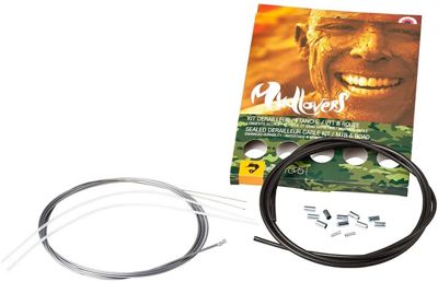 Transfil MudLovers MTB Gear Cable Kit - Black, Black