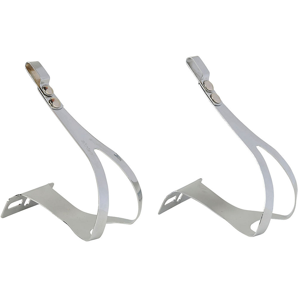 Zefal Christophe Steel Toe Clips 50 - Silver - L/XL}, Silver