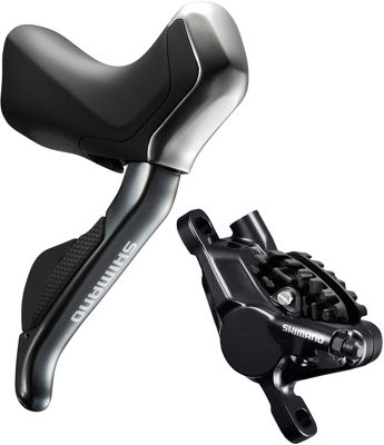 Shimano ST-R785 Hydraulic Di2 Disc BrakeLeverSet - Black - Grey, Black - Grey