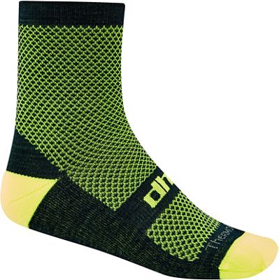 Calze dhb Classic Thermal - Blu Scuro/Fluro Yellow, Blu Scuro/Fluro Yellow