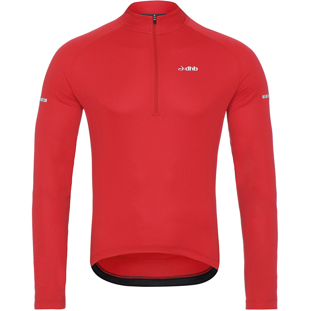 Maillot à manches longues dhb - Rouge - XS, Rouge
