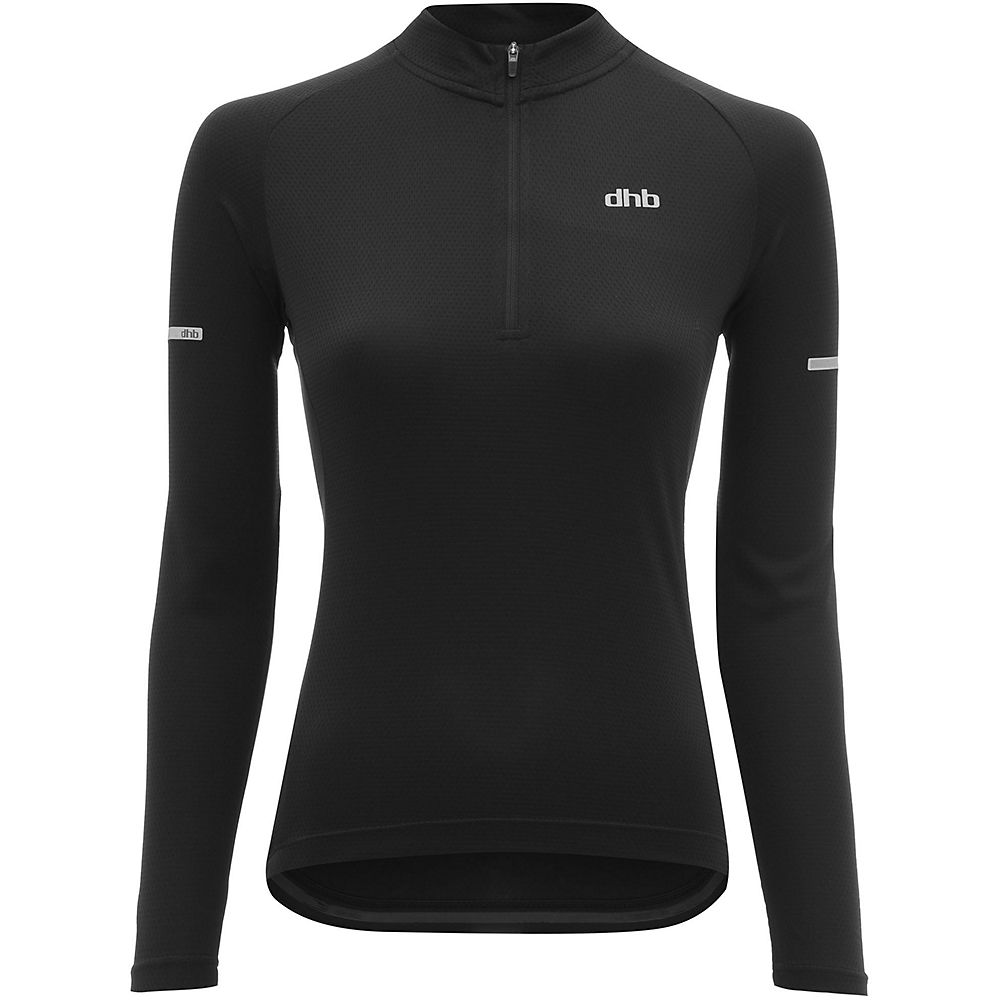 Maillot à manches longues dhb Femme - Noir - UK 10, Noir